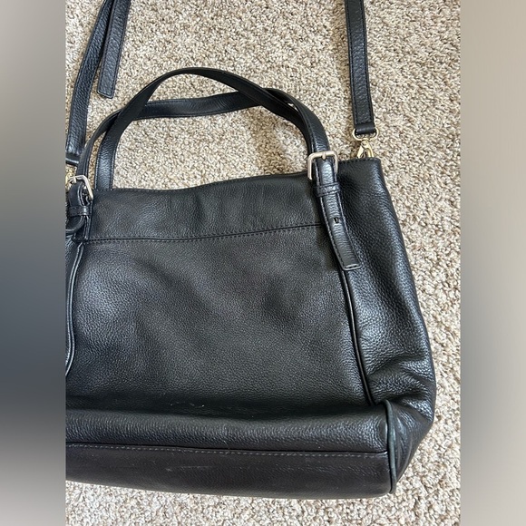 Kate Spade New York Cobble Hill Peters Pebbled Black Leather Women’s Travel Tote - Picture 9 of 16